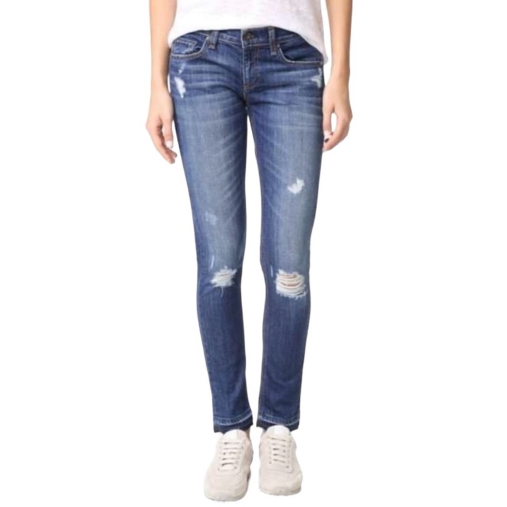 Rag & Bone Jeans Womens Size 27 Dre Raw Hem Mid Rise Denim